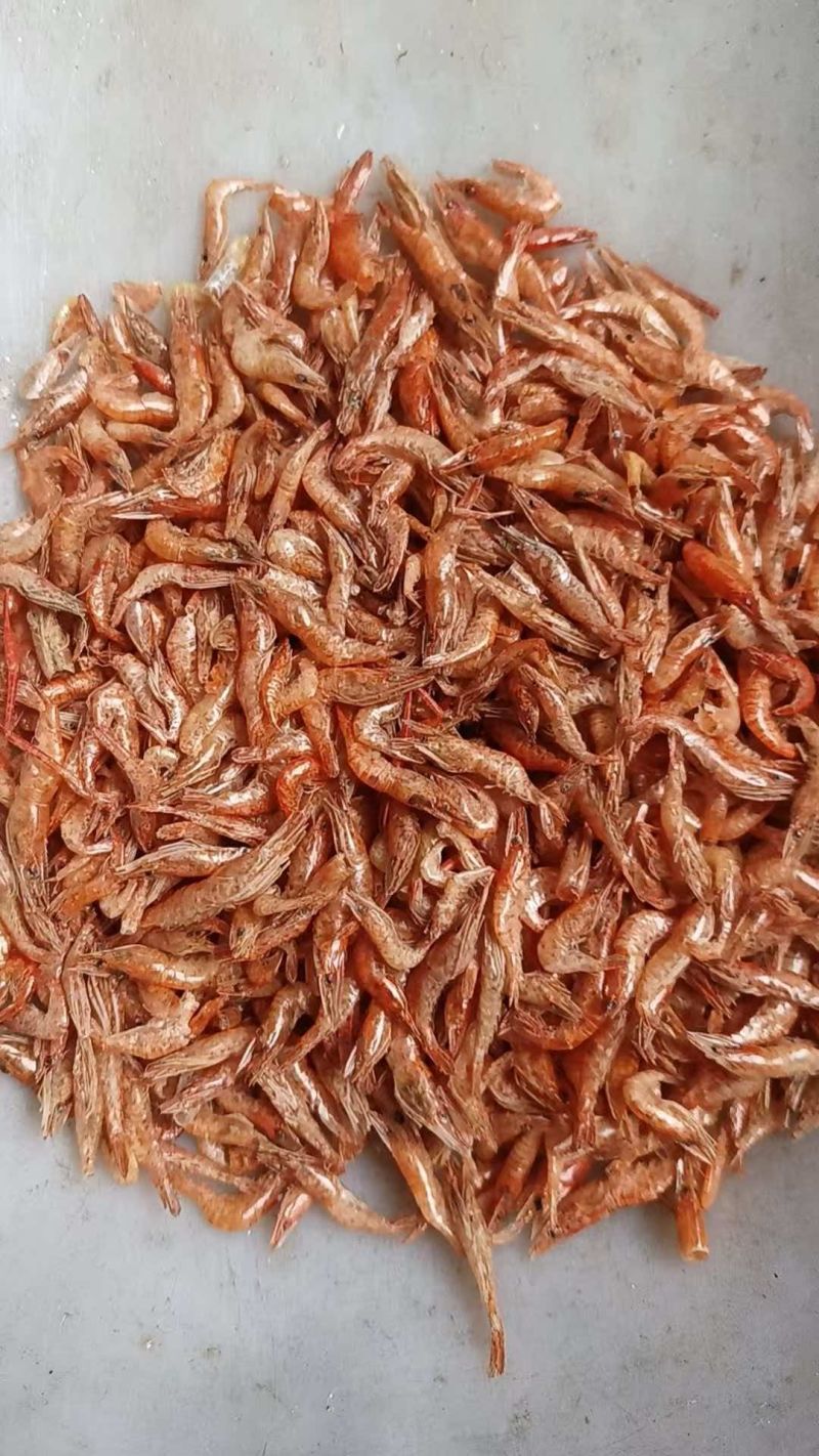 淡水河虾青虾晒干河虾3一4公分颜色一般
