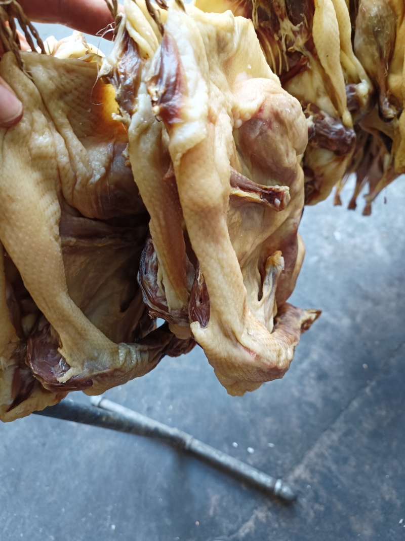 风干鸡腊鸡每只干后一斤半左右荆州特产荆楚风味