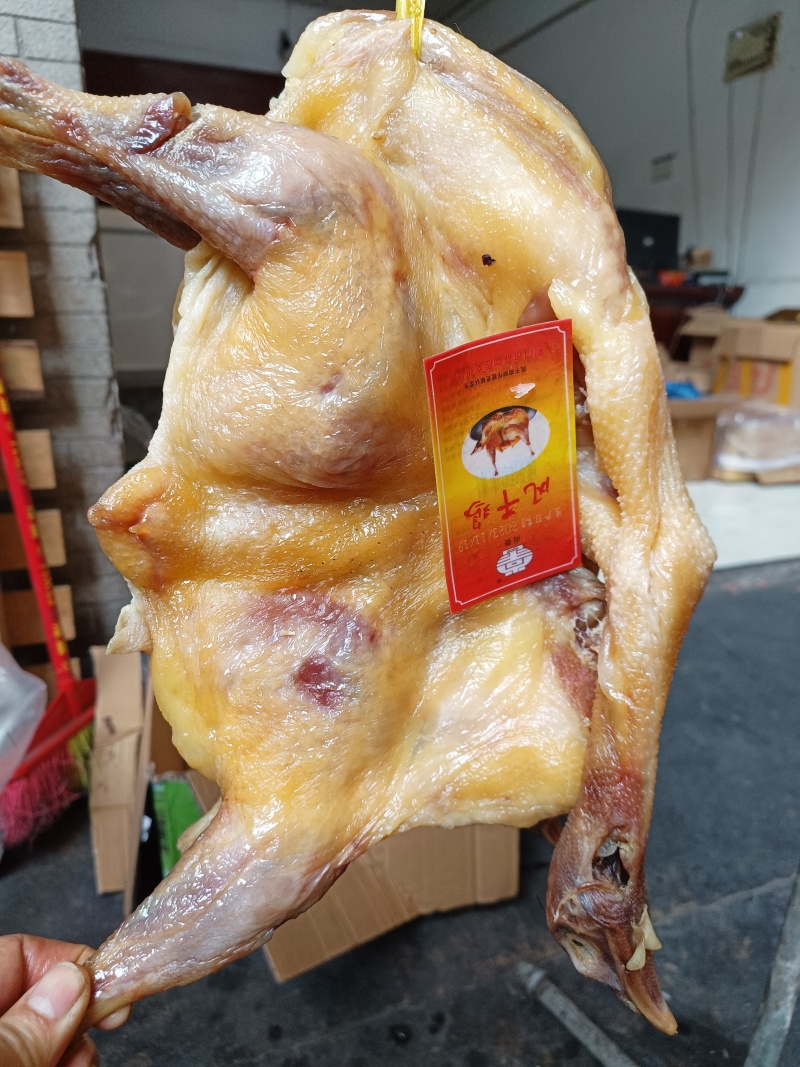 风干鸡腊鸡每只干后一斤半左右荆州特产荆楚风味