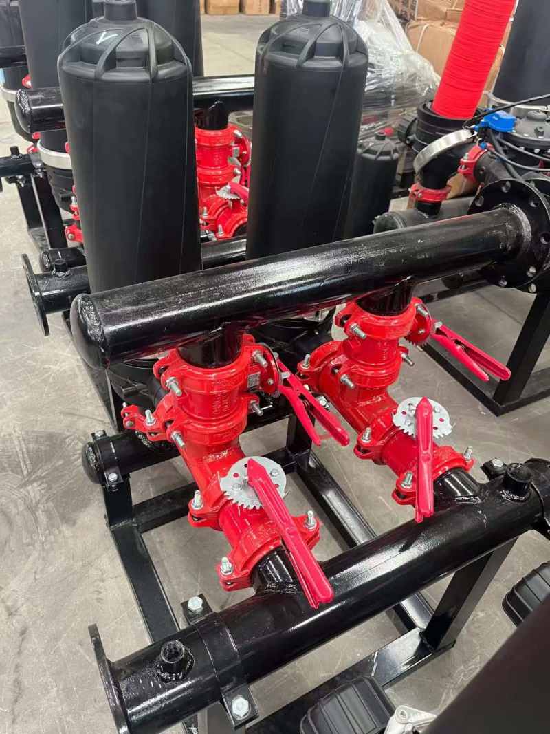 全自动反冲洗叠片过滤器，滴灌喷灌过滤器，水肥一体化，自动