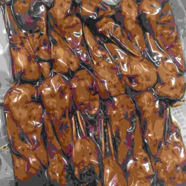 麻辣鸭头成品，一件8包，每袋4斤，每袋21个鸭头