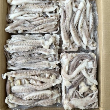 干冰小板鱿鱼须（二本足），出成高，口感脆，400克*10包，
