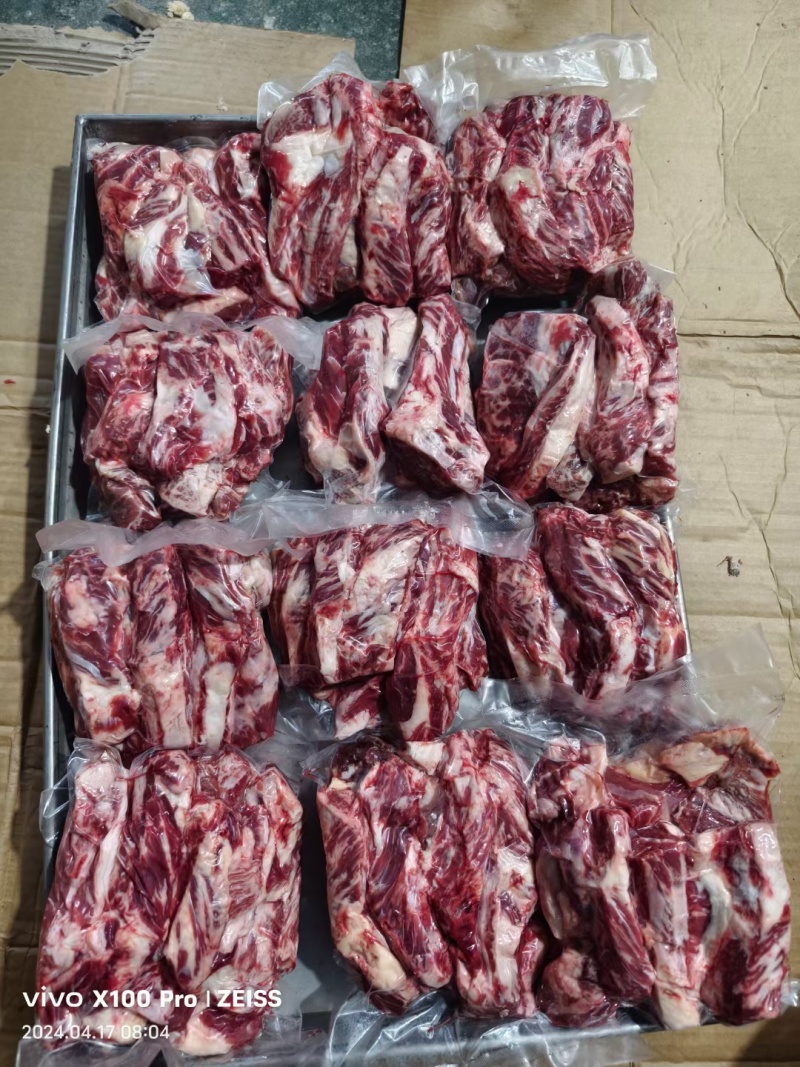 纯干腹肉条牛肋条各类谷饲草饲现货供应中质量保证