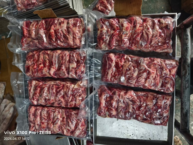 纯干腹肉条牛肋条各类谷饲草饲现货供应中质量保证