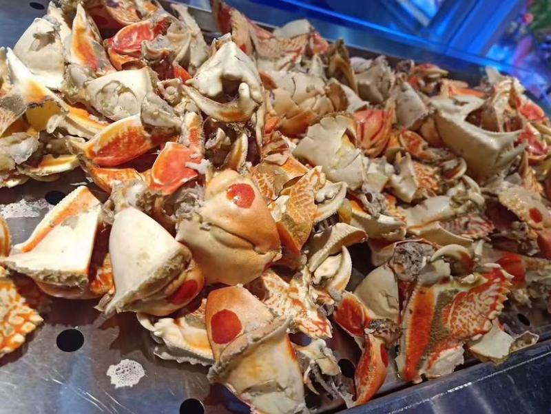 新鲜面包蟹钳肉特大蟹脚鲜活冷冻元宝蟹虎纹腿肉椰子蟹梭子蟹海鲜