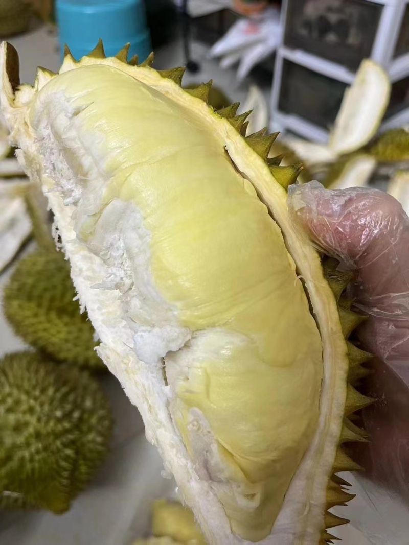 海南金枕榴莲皮薄肉厚核小口感软糯香甜