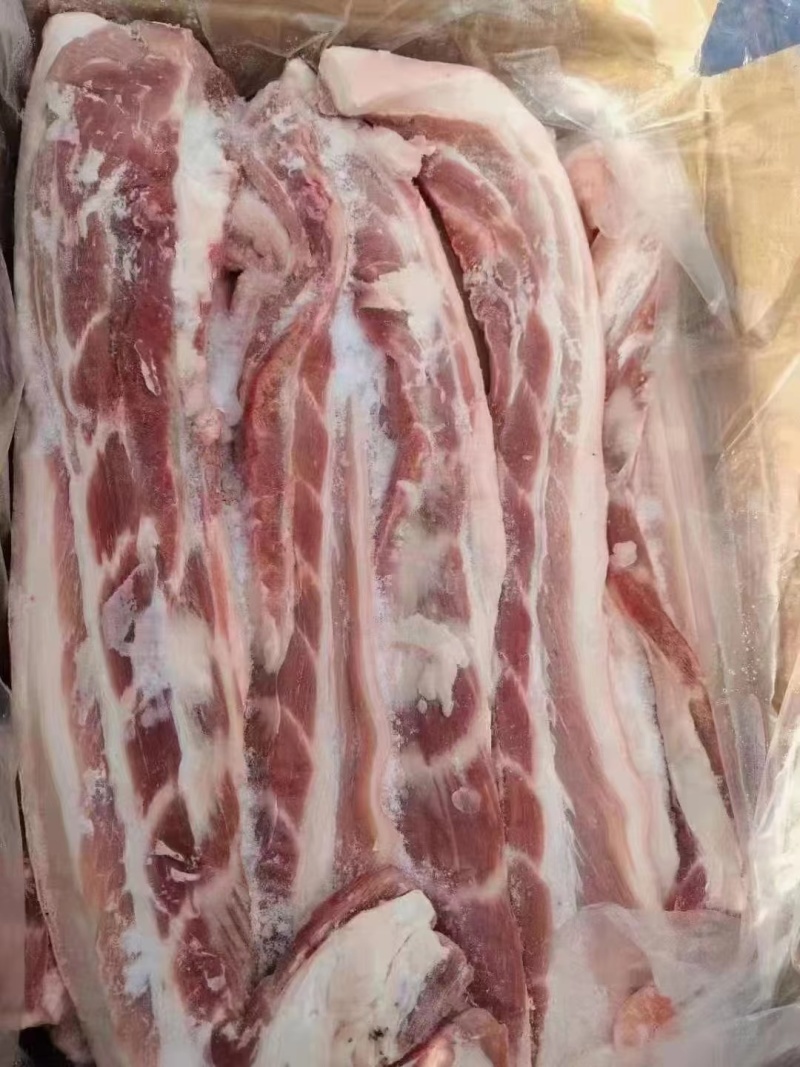 带皮五花肉条厂家直销大量库存