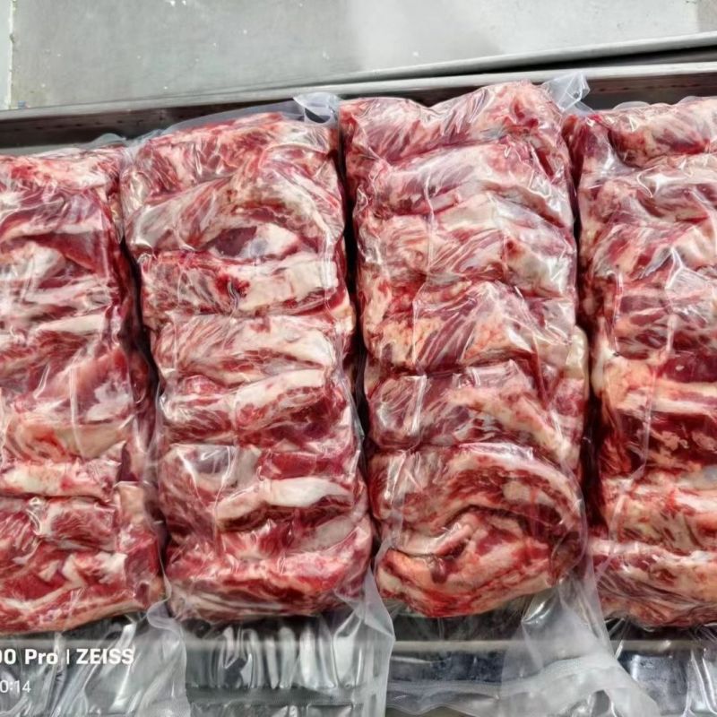 牛肋条肉烧烤炖卤食材新鲜冷冻天然无调理牛腹肉条整箱批发商用