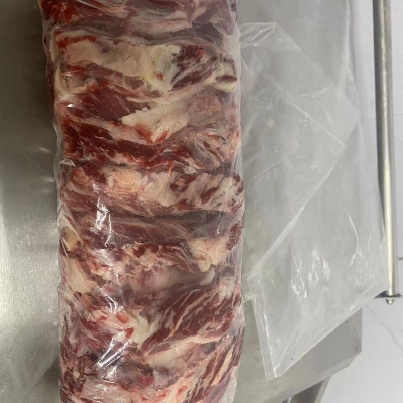 牛肋条肉烧烤炖卤食材新鲜冷冻天然无调理牛腹肉条整箱批发商用