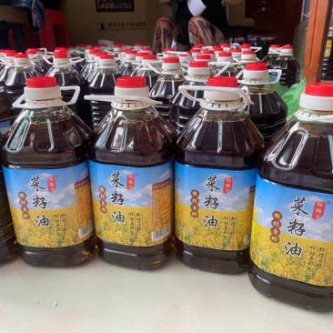 5升菜籽油一桶45元货到付款，农家自榨菜籽油菜籽油