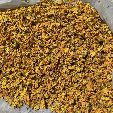 野生金莲花，烤干颜色好可视频看货，400斤茶花