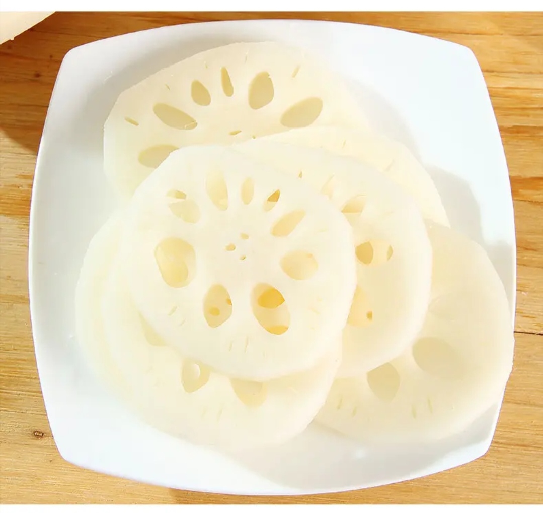 莲藕食材摆盘图