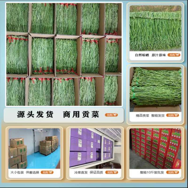 商用贡菜干整箱批发苔干商用凉拌贡菜干火锅食材贡菜特级贡菜