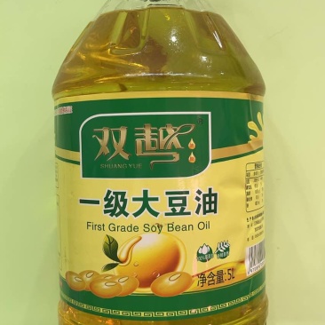 双越一级大豆油5L：38元/桶，全国可发，量大可谈
