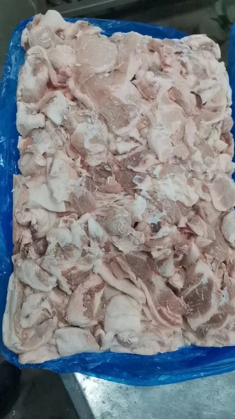 肥猪三七碎肉，新开检疫，25kg，库存56吨
