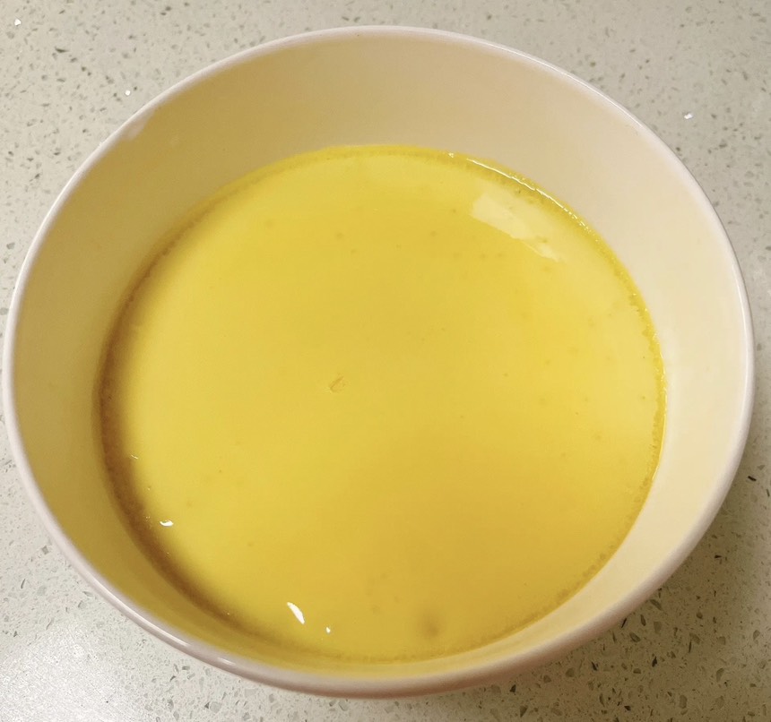 橙子蒸蛋成品图