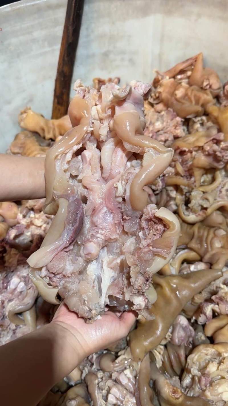火烧毛牛蹄