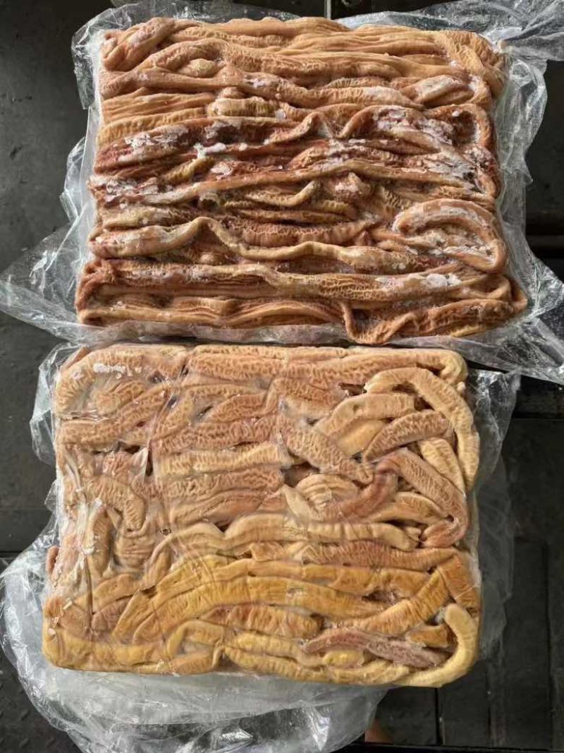 猪预煮小肠，六七成熟