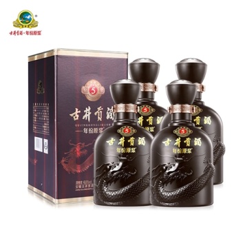 古井贡酒年份原浆古5浓香型白酒40.6度425ml*4瓶
