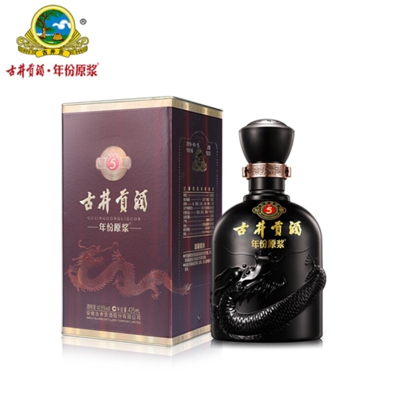 古井贡酒年份原浆古5浓香型白酒40.6度425ml*4瓶