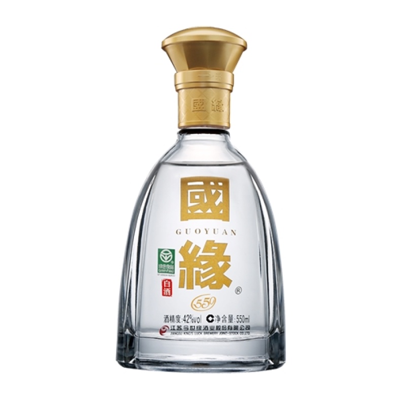 缘对开四瓶整箱装今世缘国缘对开42度浓香型白酒