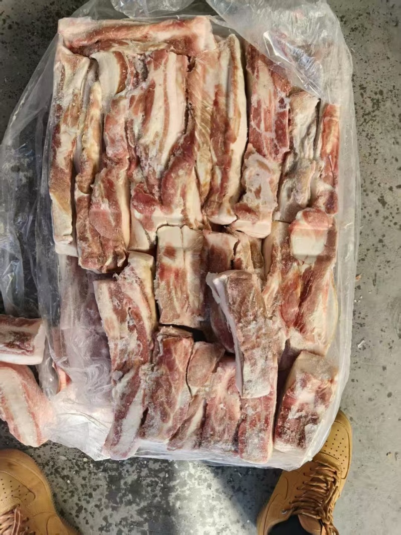 袋装带皮五花肉条手续齐全