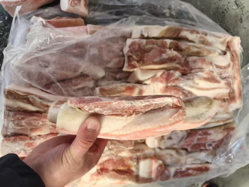 袋装带皮五花肉条手续齐全