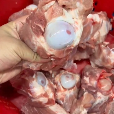猪棒骨，刚加工的，特别新鲜，肉多带骨髓