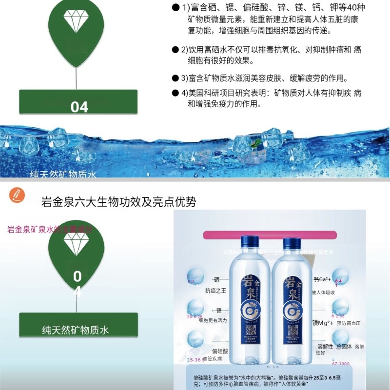 岩金泉天然矿泉苏打水