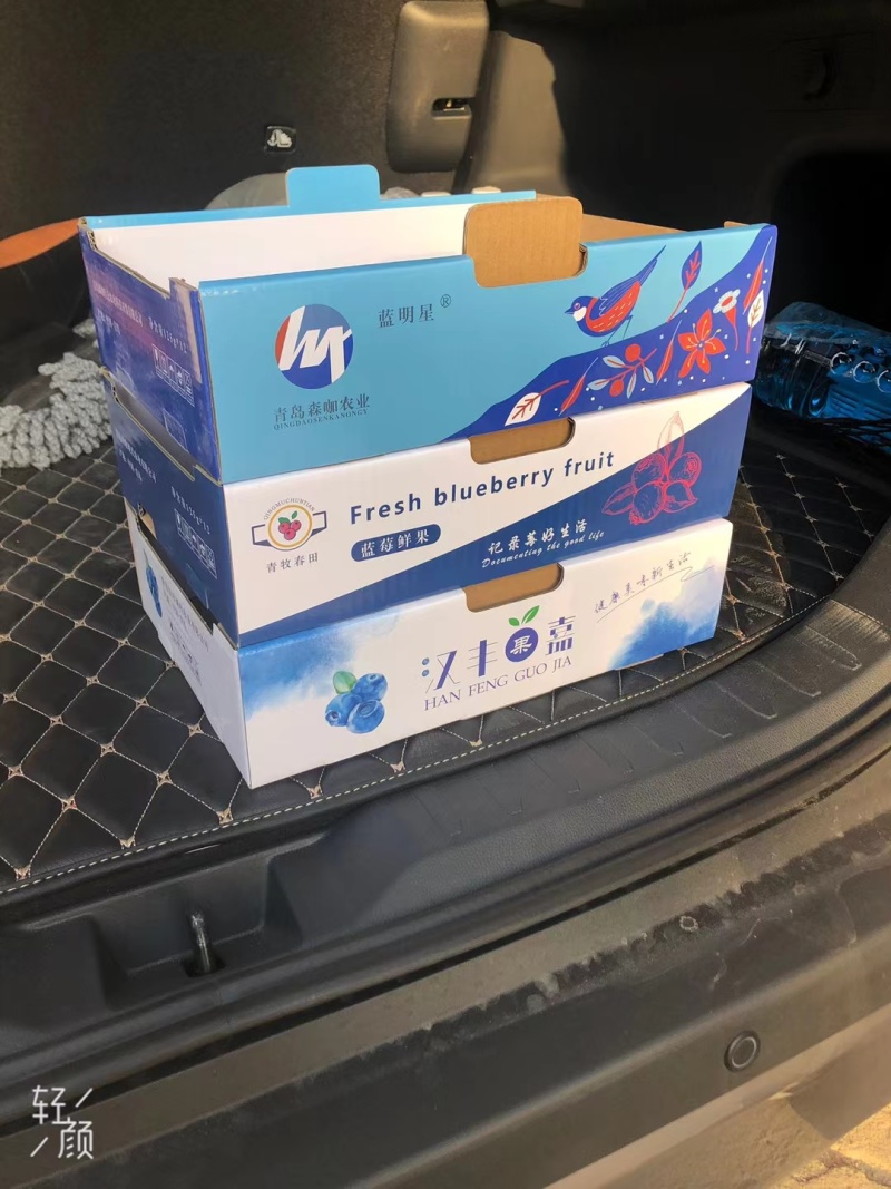 蓝莓纸箱包装+配套标签蓝莓包装·量身定制🌿📦