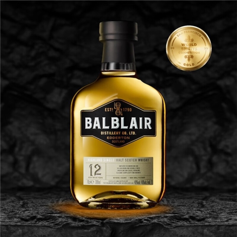 巴布莱尔（Balblair）12年苏格兰单一麦芽威士忌洋酒