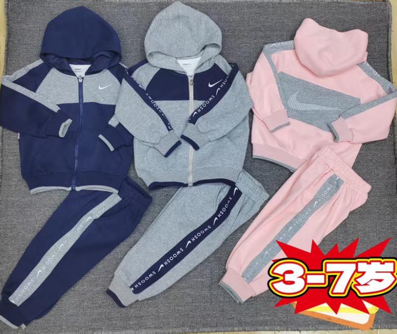 春秋童装套装长袖儿童两件套外贸纯棉外套拉链婴幼儿宝宝连帽卫衣