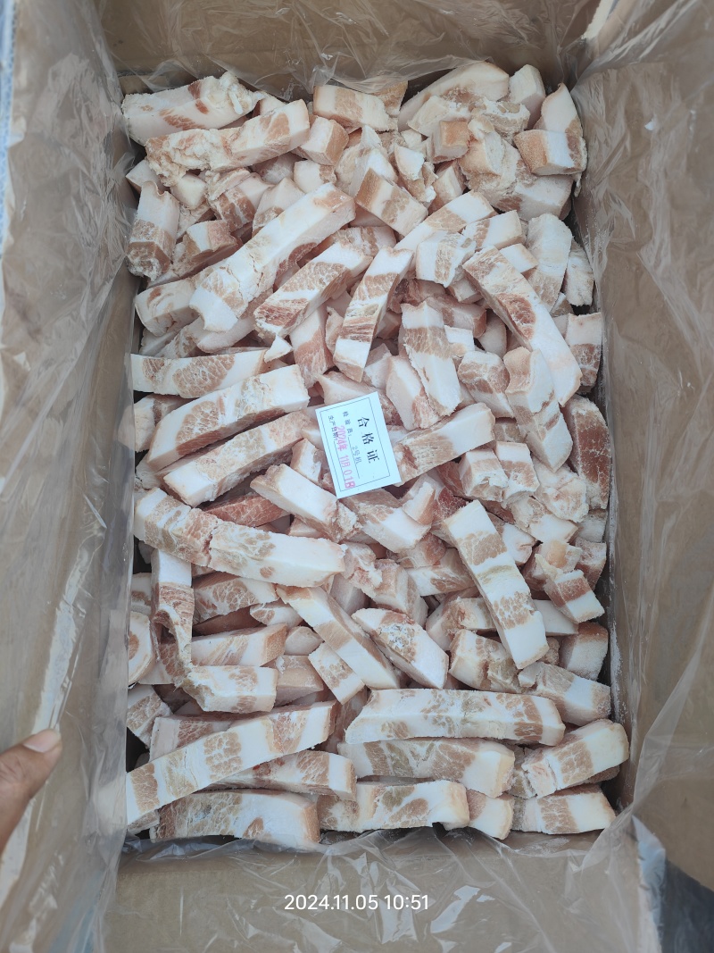 原切五花肉块/肉片/肉丝/脆骨丝