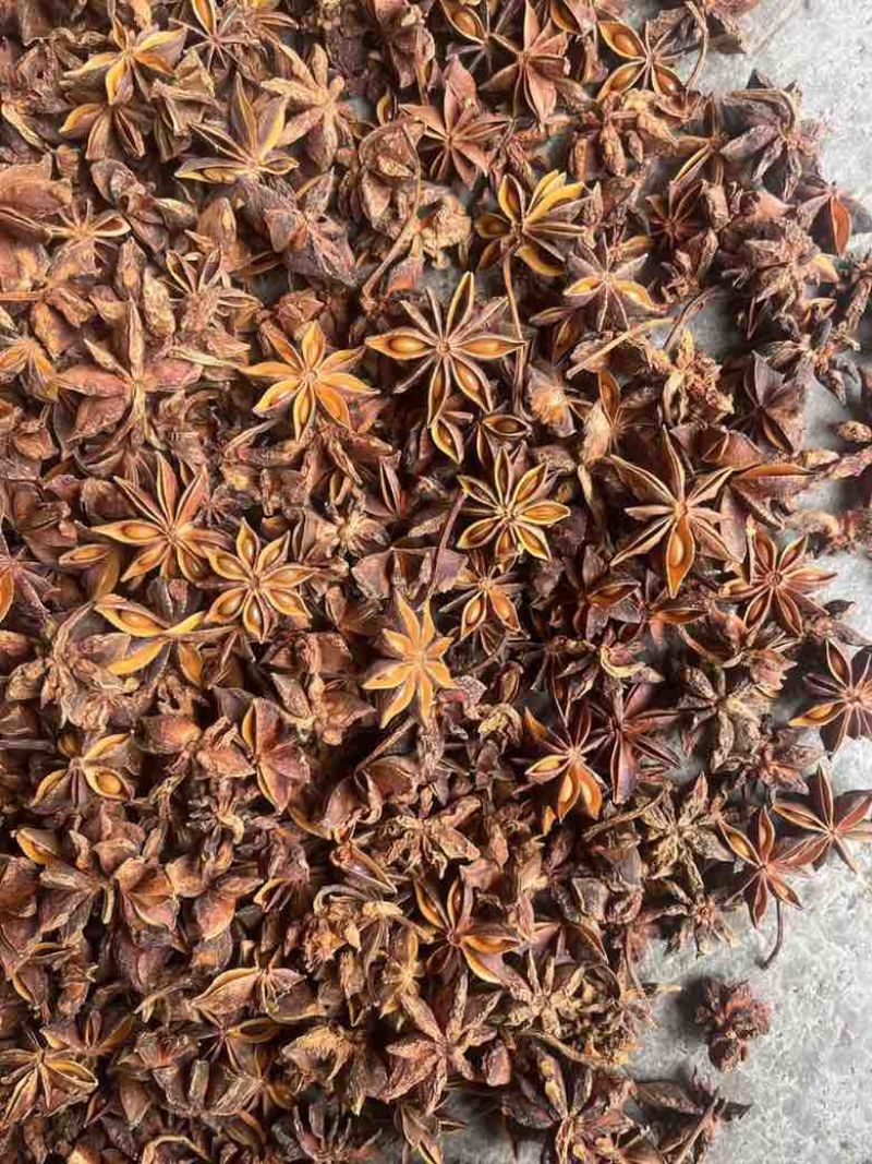 批发八角茴香大料过筛箱装足干水烫无硫***********