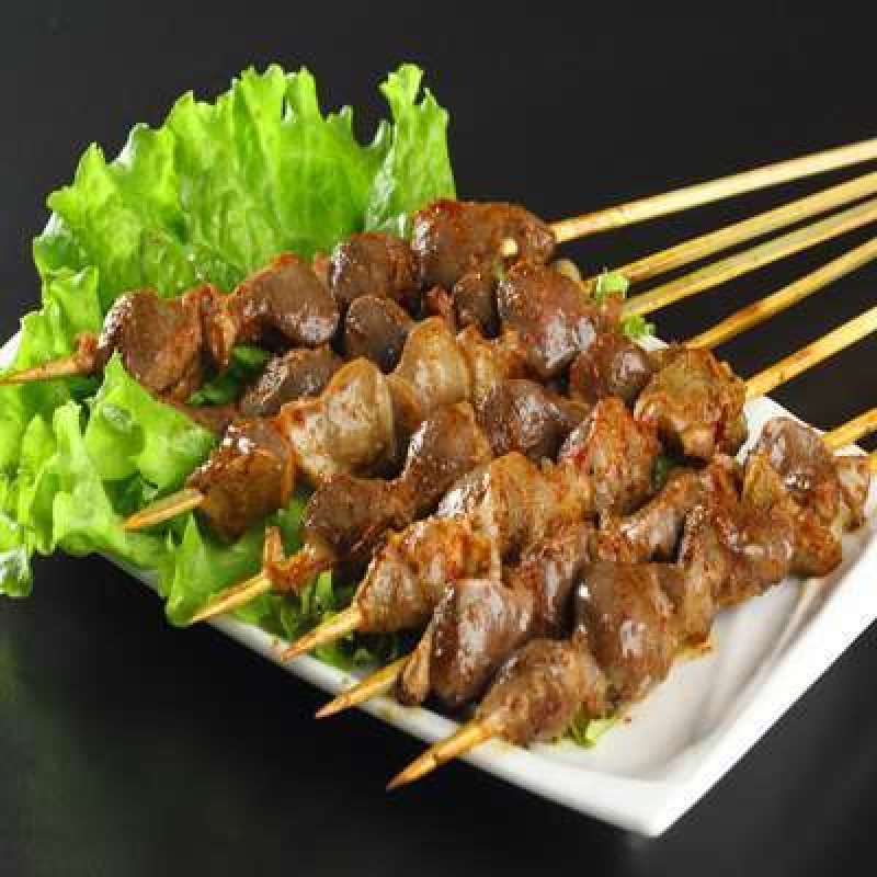 鸡胗串，鸡心串烧烤必备食材腾惠更多客户的选择