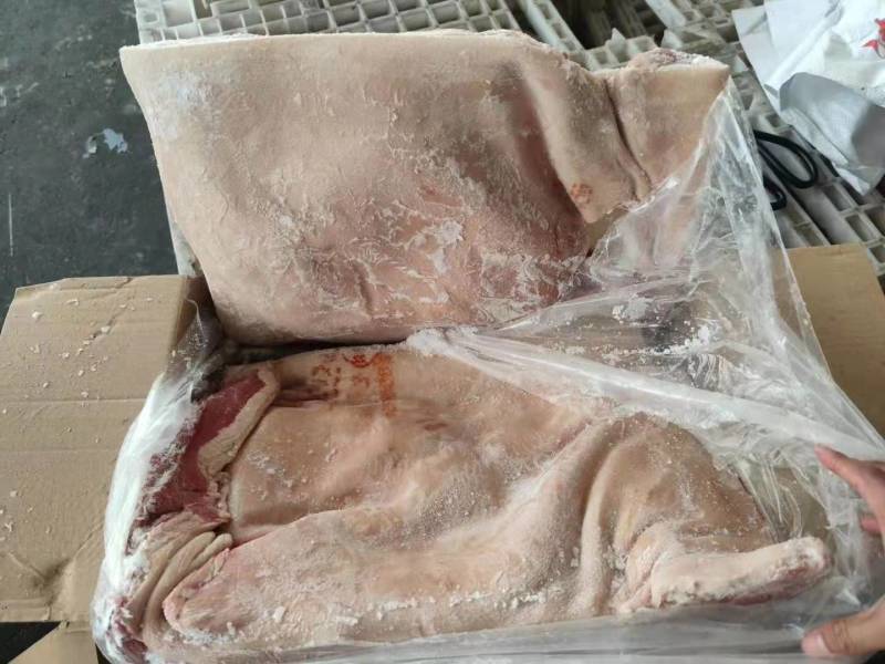 带皮后上肉最新日期！现场实拍！如有需要请联系腾惠业务员