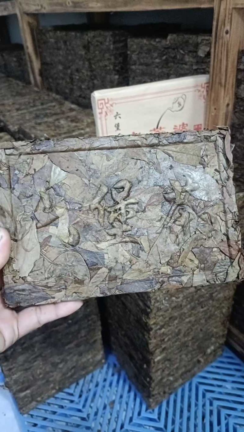 正宗广西梧州特产原种六堡霜降老茶婆砖一斤一砖