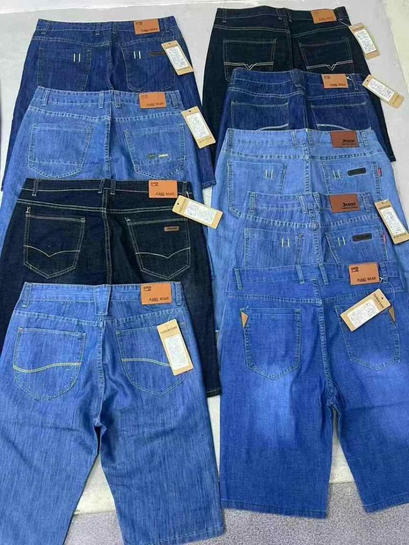 男装商务牛仔中裤6500条全清13.8分货15