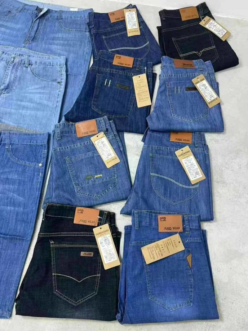 男装商务牛仔中裤6500条全清13.8分货15