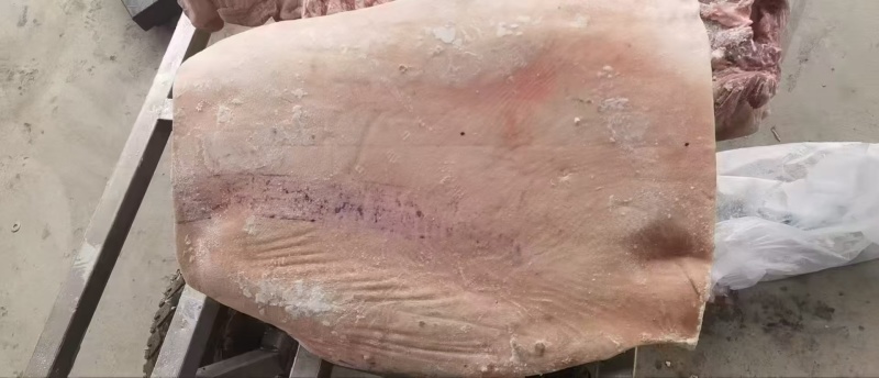 抄码带皮大五花一车厚度5-8公分河北提货