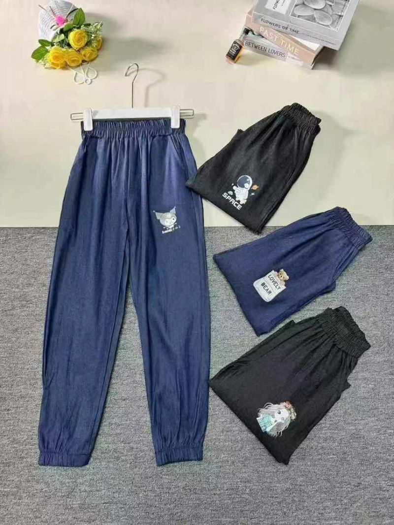 男女童印花牛仔裤，整款花型图案多，3500件左右清6.8