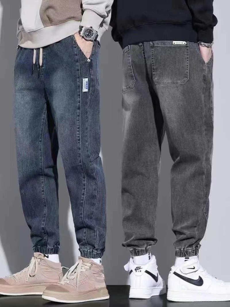 男装松紧腰牛仔裤6300条全清12.8元