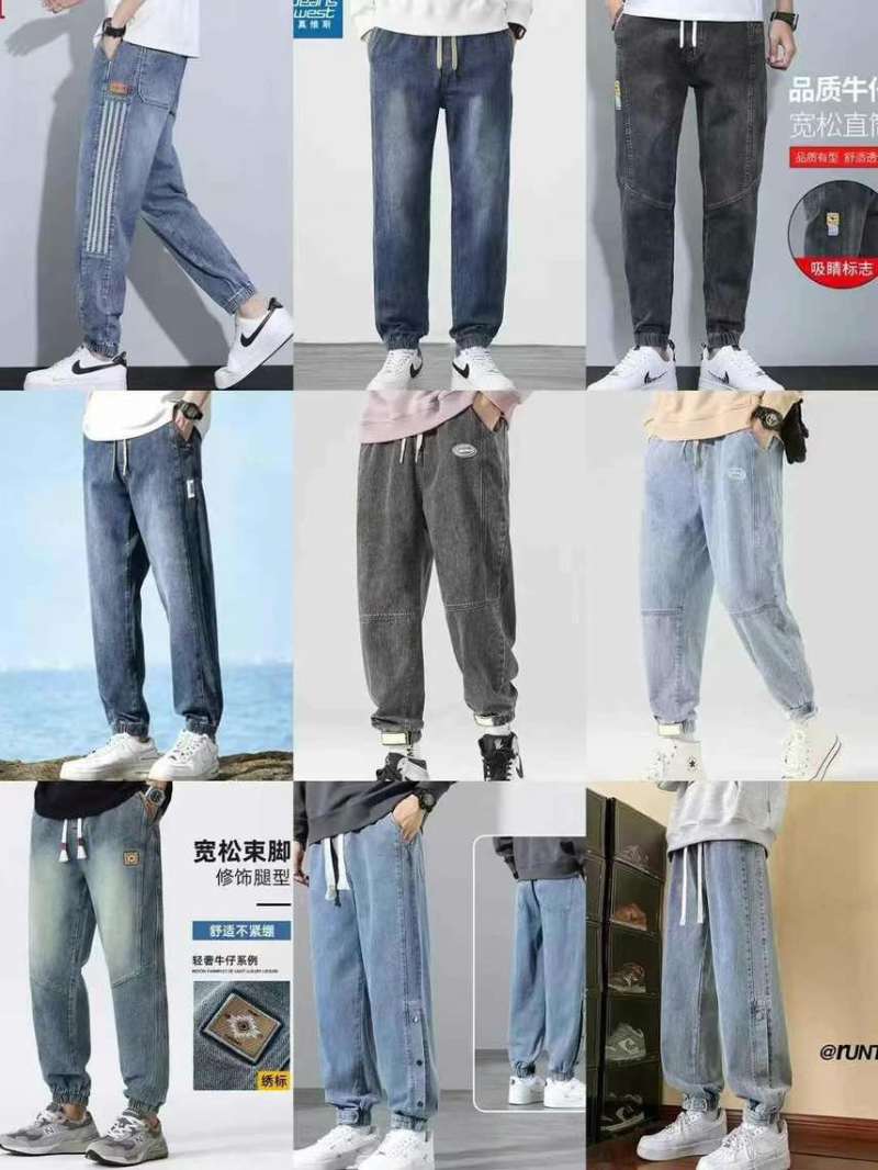 男装松紧腰牛仔裤6300条全清12.8元