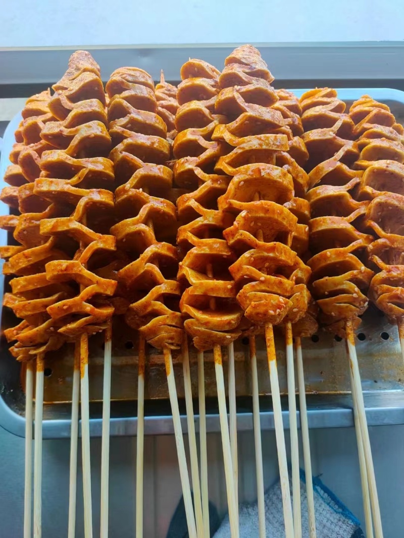 手工面筋串，面筋头