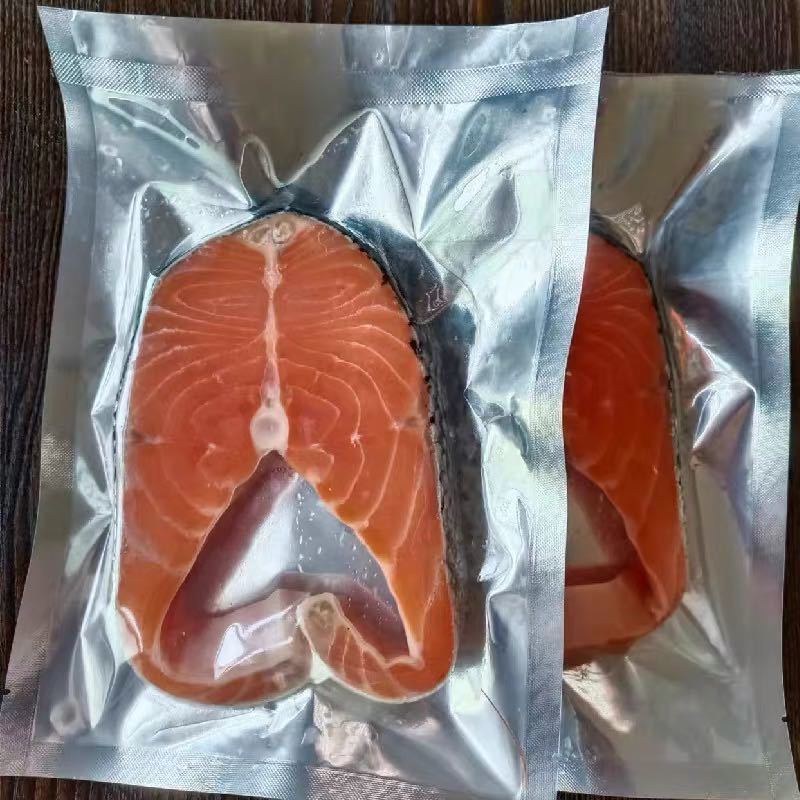 冰鲜国产三文鱼轮切鱼扒厚切刺身香煎刺身中段生鱼片