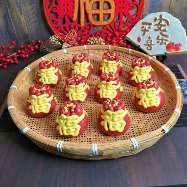 胶东花饽饽福袋钱袋子豆沙馅好吃好看源头厂家直发