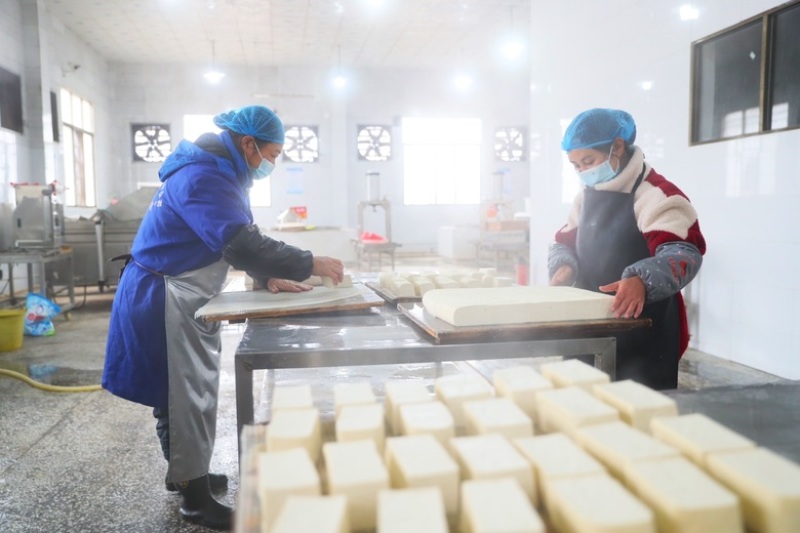 湖南省非遗产品—-新田醋水豆腐，含硒锶零嘌呤