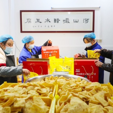湖南省非遗产品—-新田醋水豆腐，含硒锶零嘌呤