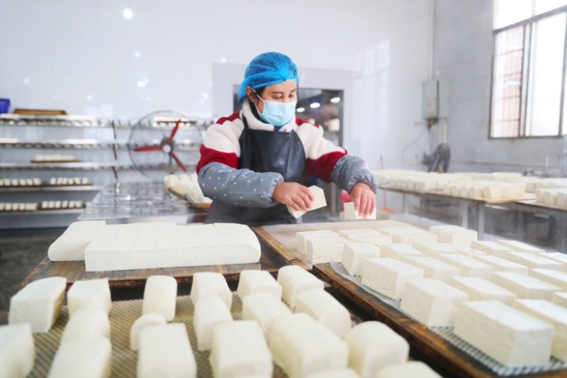 湖南省非遗产品—-新田醋水豆腐，含硒锶零嘌呤
