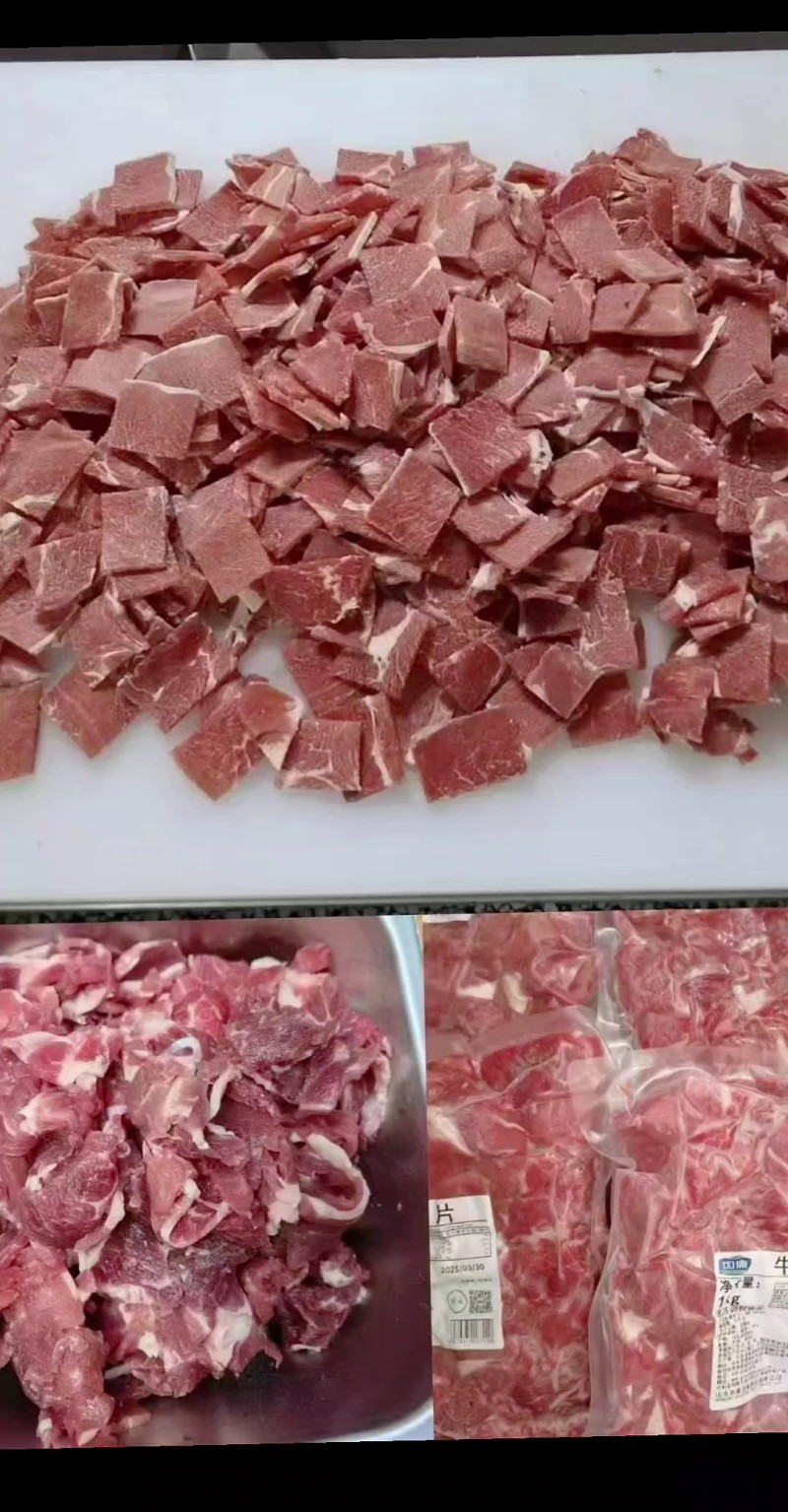 小炒黄牛肉原料，上脑中餐切片